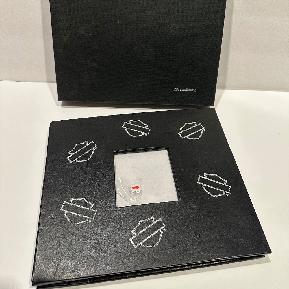 Leatherette Harley Davidson Post Bound Scrapbook 8x8